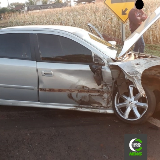 Polícia Rodoviária atende acidente na PR 495 em Santa Helena