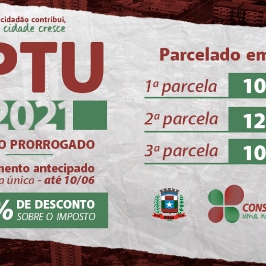 Prazo para pagamento do IPTU em cota única em Missal encerra hoje, dia 10 de junho