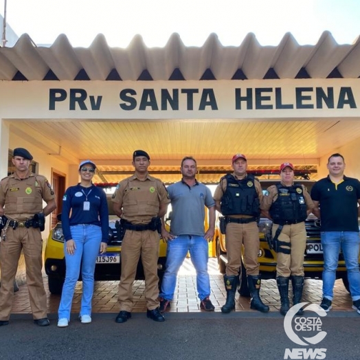 PRE e demais entidades de Santa Helena, promovem blitz educativa alusiva ao Maio Amarelo