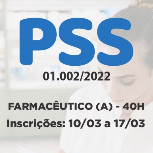 Prefeitura de Medianeira abre PSS para contratação de Farmacêutico Generalista