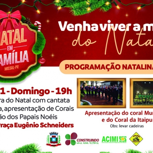 Programação de Natal começa no domingo (20) em Missal