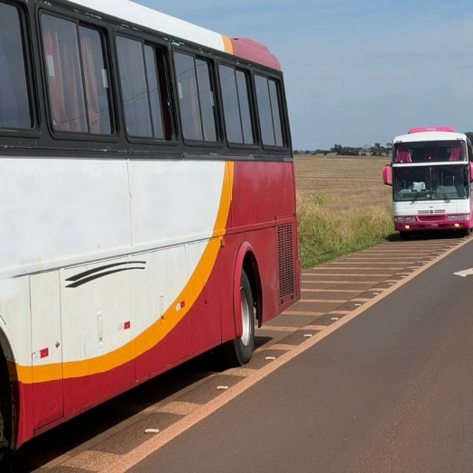 Receita Federal apreende três ônibus com mercadorias irregulares em Medianeira