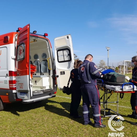 Recém-nascido em Santa Helena é transferido ao HU de Cascavel com apoio aéreo