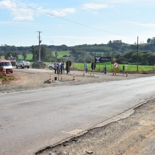 Retomadas as obras do trevo na PR-497 em São Miguel do Iguaçu