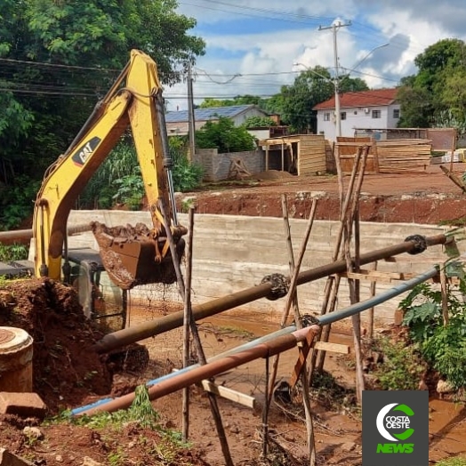 Retomados os trabalhos da construção de ponte em São Miguel do Iguaçu