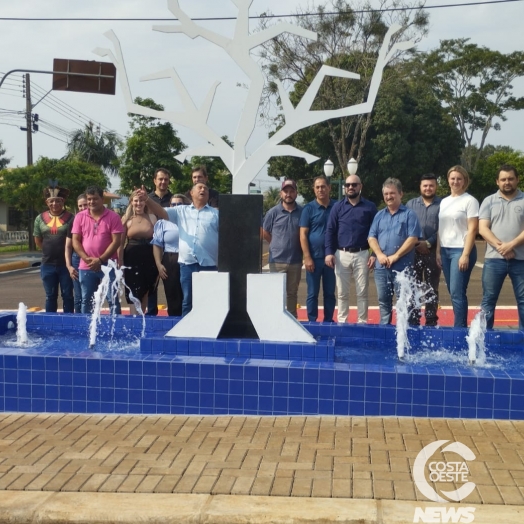 Revitalização do Canteiro Central da Avenida Willy Barth é inaugurada em São Miguel do Iguaçu