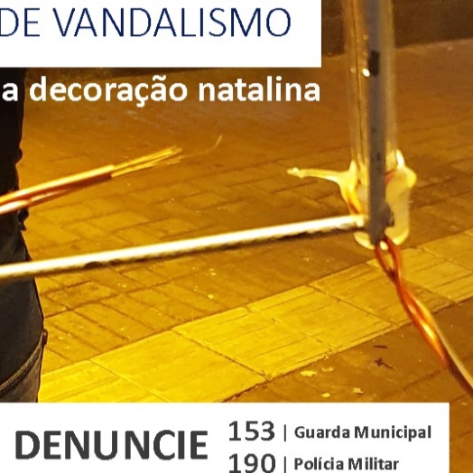 Revoltante: montagem da decoração de Natal de São Miguel tem 27 pontos vandalizados antes mesmo da conclusão