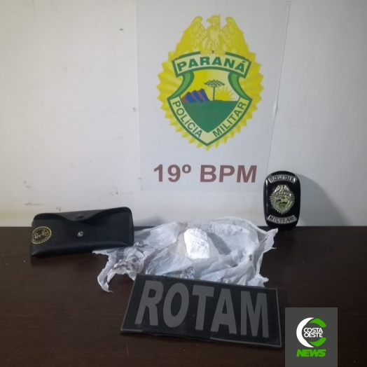 ROTAM apreende cocaína e detém duas passageiras de taxi em Santa Helena