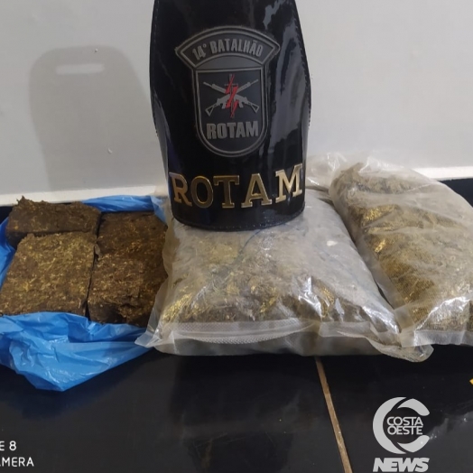 ROTAM prende homem com drogas em Itaipulândia durante Operação Verão