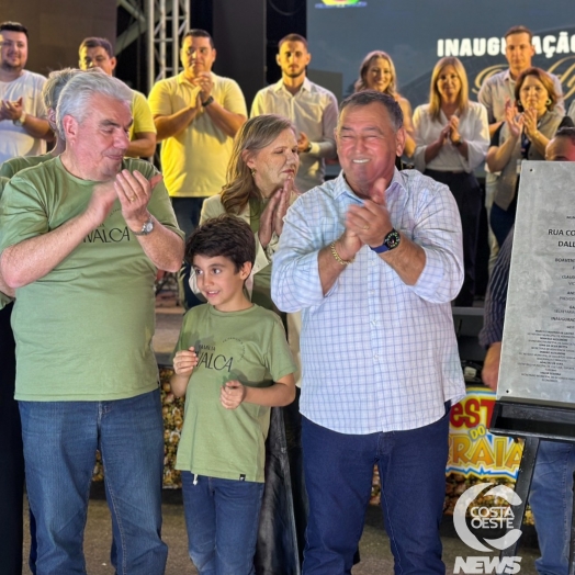 Rua Coberta é inaugurada em São Miguel do Iguaçu em homenagem à Pioneira Addy Maria Dall’Oglio Cavalca