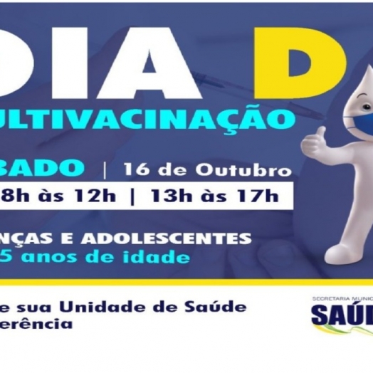 Sábado (16) é dia D da Campanha Nacional de Multivacinação para crianças e adolescentes em SMI