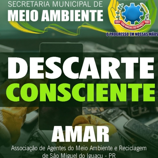 São Miguel do Iguaçu: Meio Ambiente prepara a campanha ‘Descarte Consciente’ para coleta de lixo eletrônico