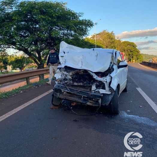 São Miguel do Iguaçu: colisão na BR-277 deixa uma vítima fatal