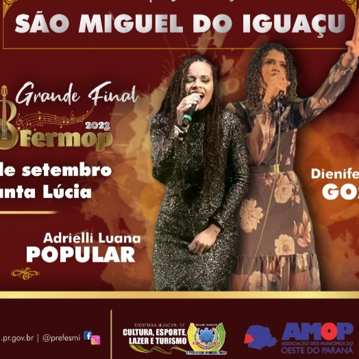 São Miguel do Iguaçu terá duas representes na final da 18ª edição do Fermop nesta sexta (29)