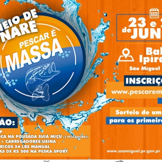 São Miguel do Iguaçu vai sediar o Torneio de Pesca ao Tucunaré nos dias 23 e 24 de junho