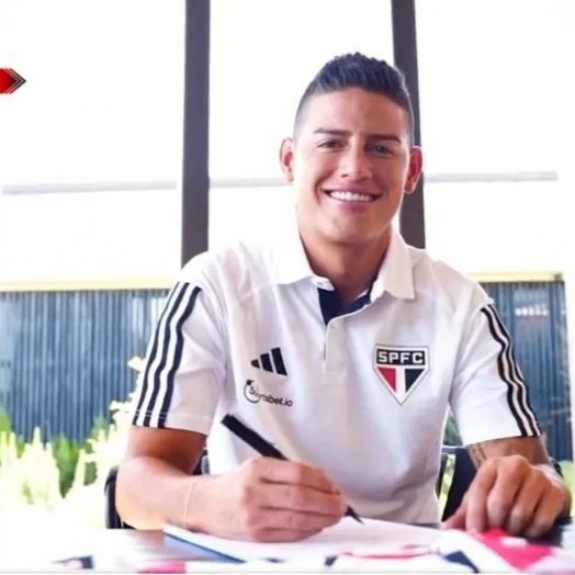 São Paulo acerta contratação do meia James Rodríguez