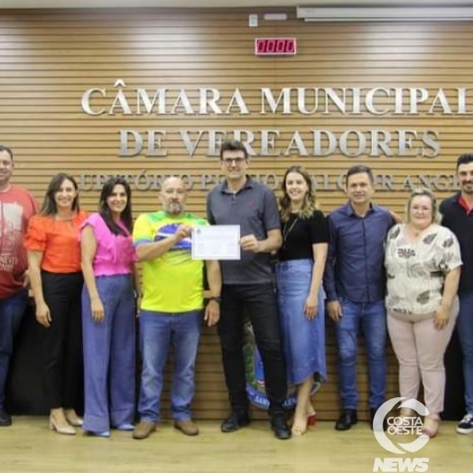 Sargento Back recebe Moção de Agradecimento da Câmara de Vereadores de Santa Helena