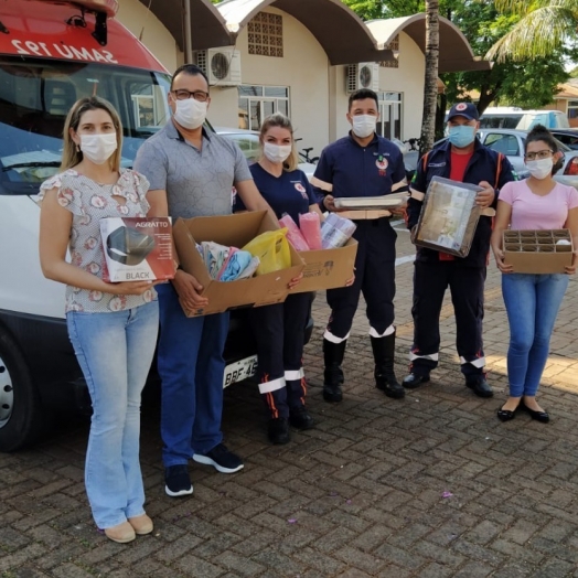 Secretaria de Saúde de Missal faz entrega de importantes itens ao SAMU