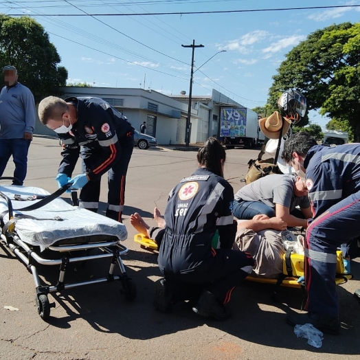 Servidor público fica ferido e veículo envolvido desaparece em Santa Helena