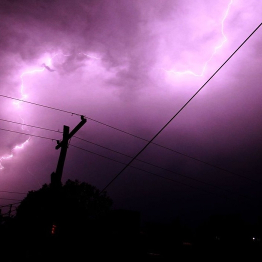 SIMEPAR emite alerta de risco para temporais e granizo em Guaíra