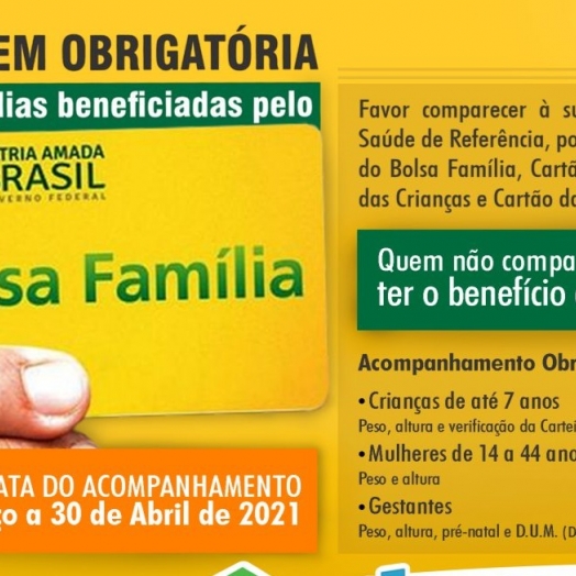 SMI: Beneficiários do ‘Bolsa Família’ devem realizar a pesagem obrigatória a partir da próxima semana