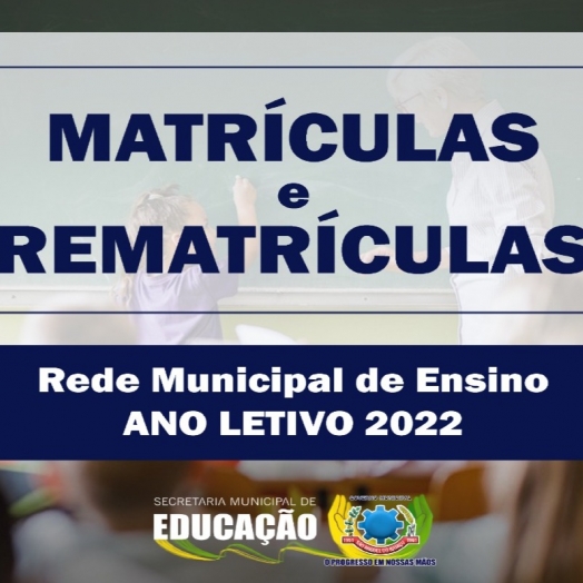 SMI divulga cronograma de matrículas paro o Ano Letivo 2022 na Rede Municipal de Ensino