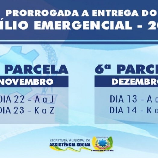 SMI prorroga Auxílio Emergencial e realiza entrega da 5ª parcela na próxima semana