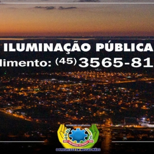 SMI realiza manutenção da iluminação pública e disponibiliza WhatsApp para atendimentos