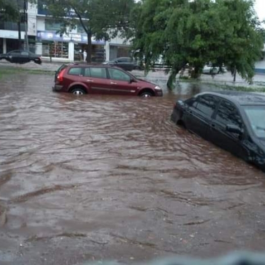 Temporal causa alagamentos, derruba árvores e descobre casas em Foz