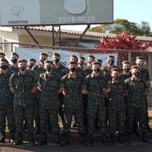 Tiro de Guerra 05-018 Medianeira-PR realizou Doação de Sangue em Foz do Iguaçu