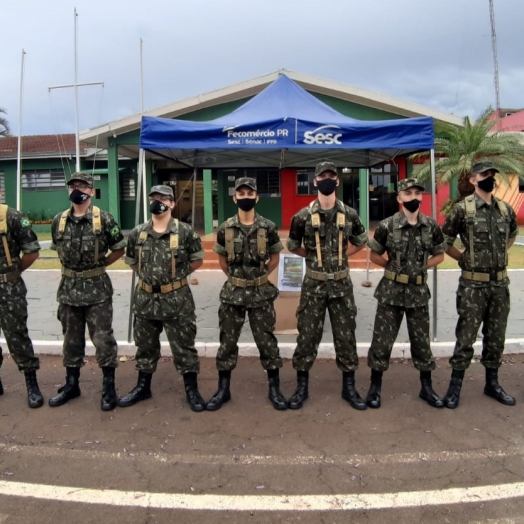 Tiro de Guerra 05-018 realiza entrega de agasalhos arrecadados durante Campanha Solidária