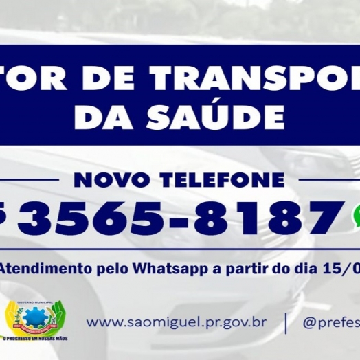 Transporte da Saúde tem novo número de telefone para contato