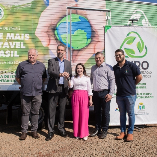 Unidade de valorização de resíduos orgânicos de Santa Terezinha de Itaipu recebe novos equipamentos