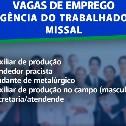 Vagas de emprego em Missal