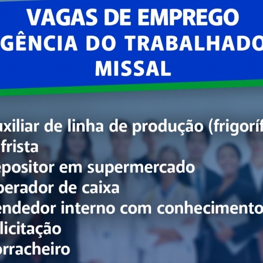 Vagas de emprego em Missal