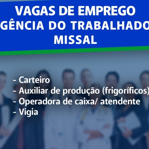 Vagas de emprego em Missal