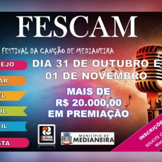 Vem ai o II FESCAM, Festival da Canção de Medianeira