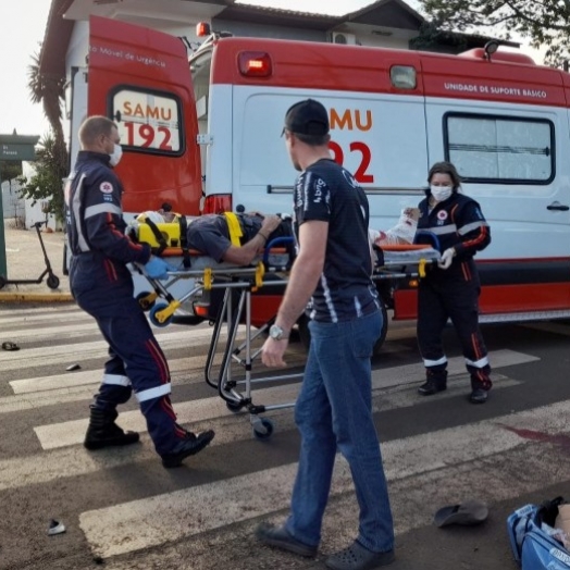 Vítima de grave acidente em Santa Helena é encaminhada para a UTI em hospital da região